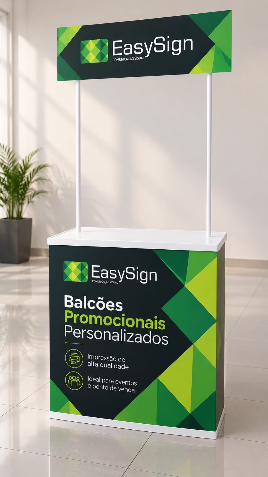Balcão Easysign Em Showroom Moderno