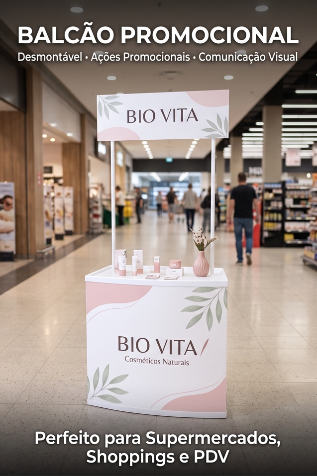 Balcão Bio Vita personalizado