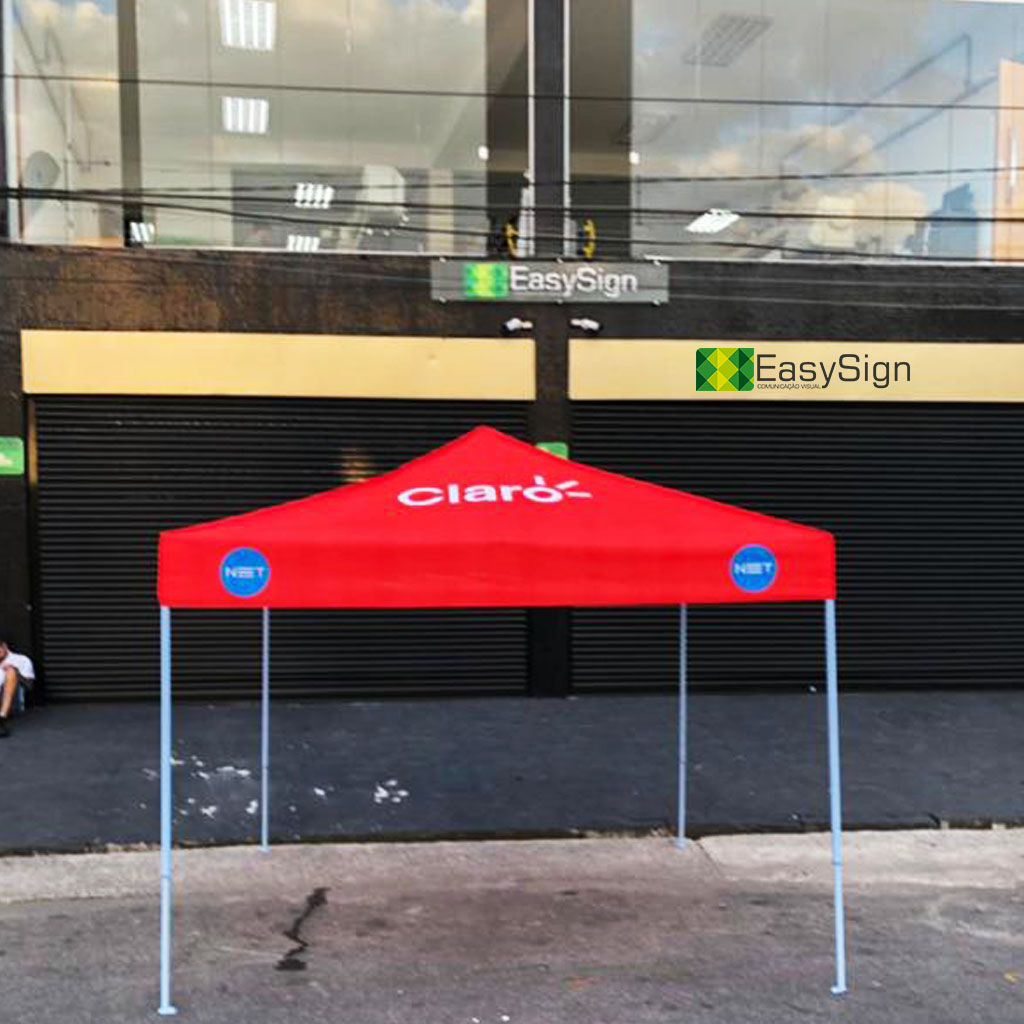 Tenda 3x3 com cobertura impressa