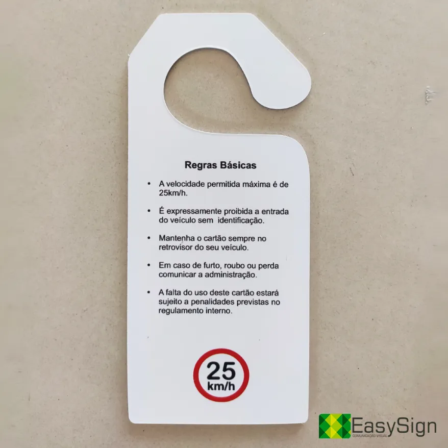 Display Retrovisor Personalizado Papel Triplex