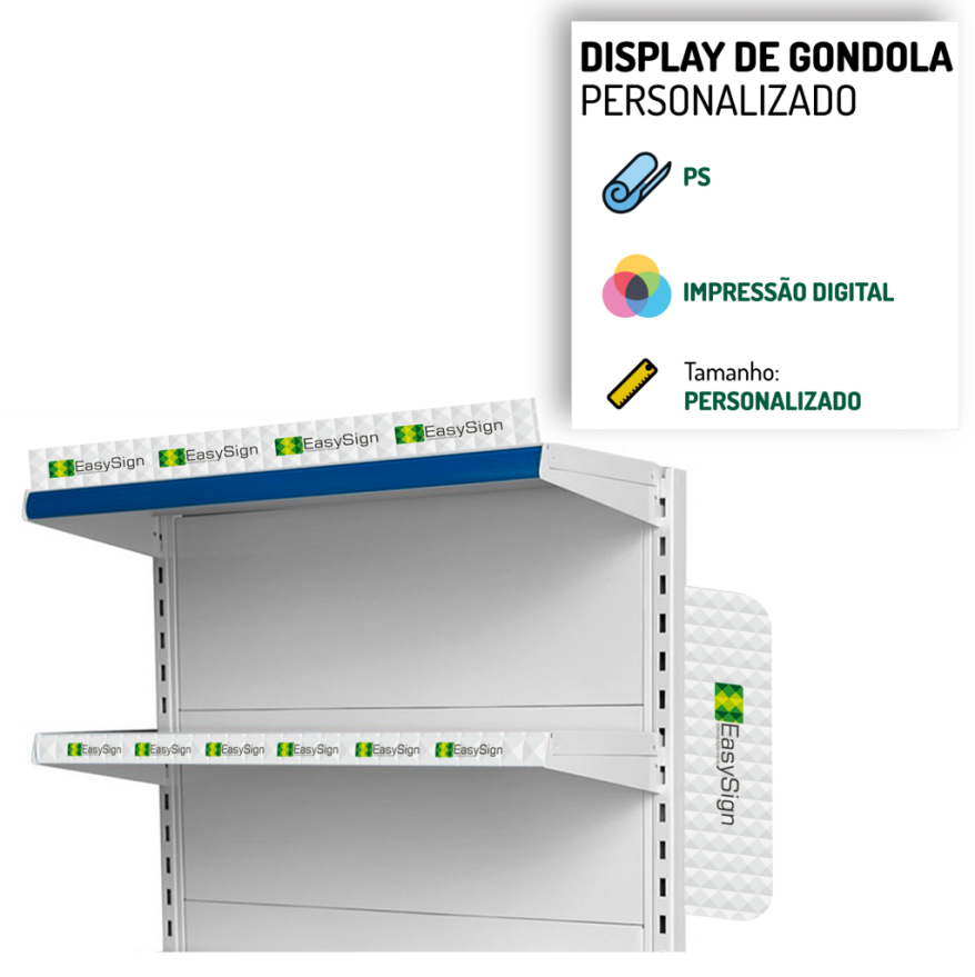 Faixa de Gôndola Personalizada para PDV