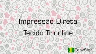 Impressão Digital Sublimática Tricoline Mista