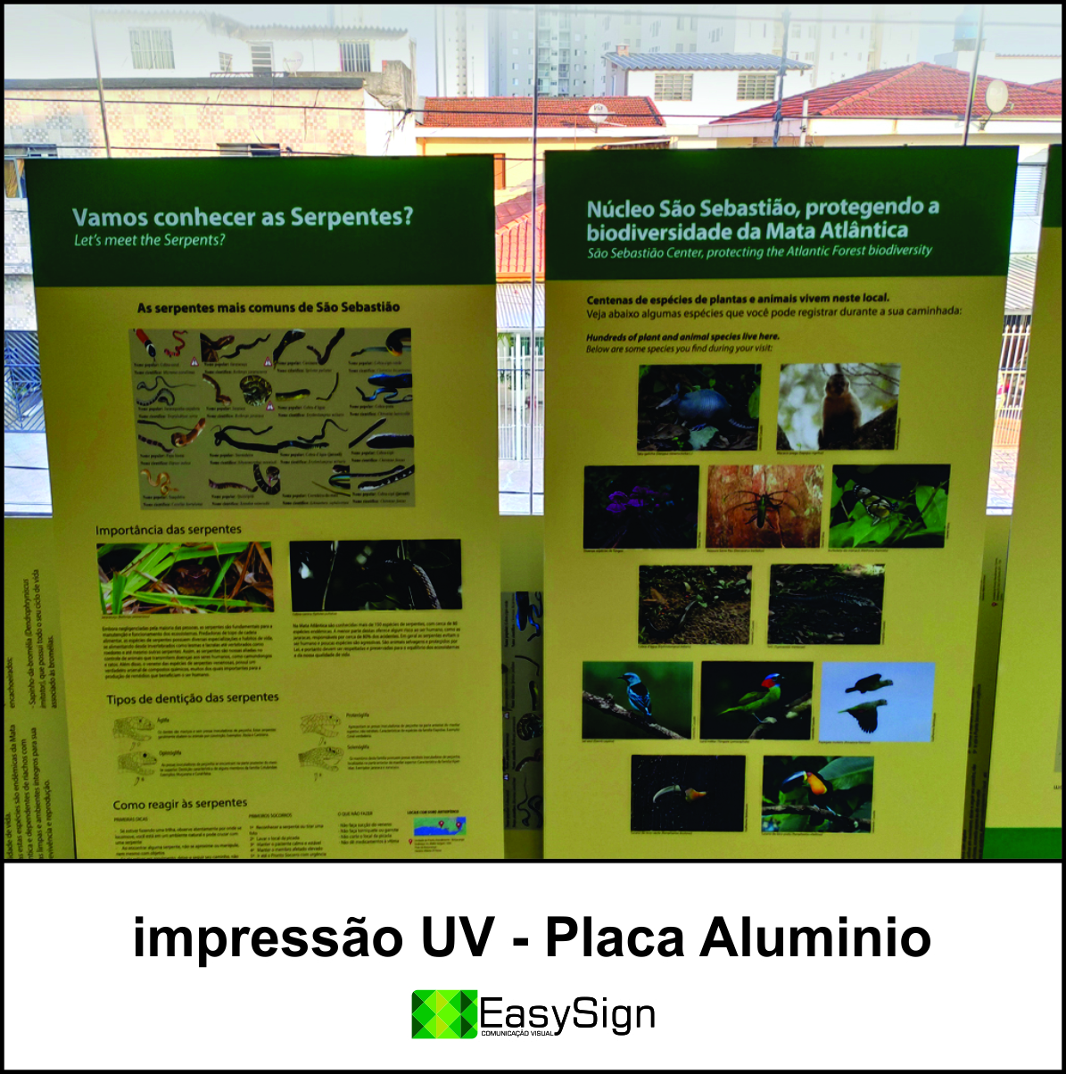 Impressão Digital UV em Alumínio