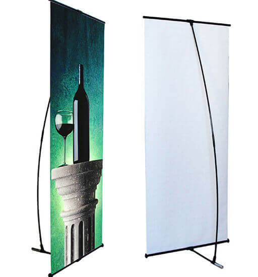 L-Banner Promocional Display Stand