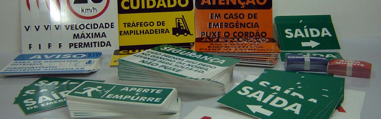 Placas de Sinalização Personalizadas