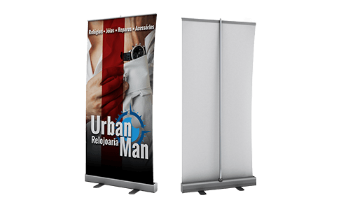 Suporte Banner Roll up 0,80x2,00m