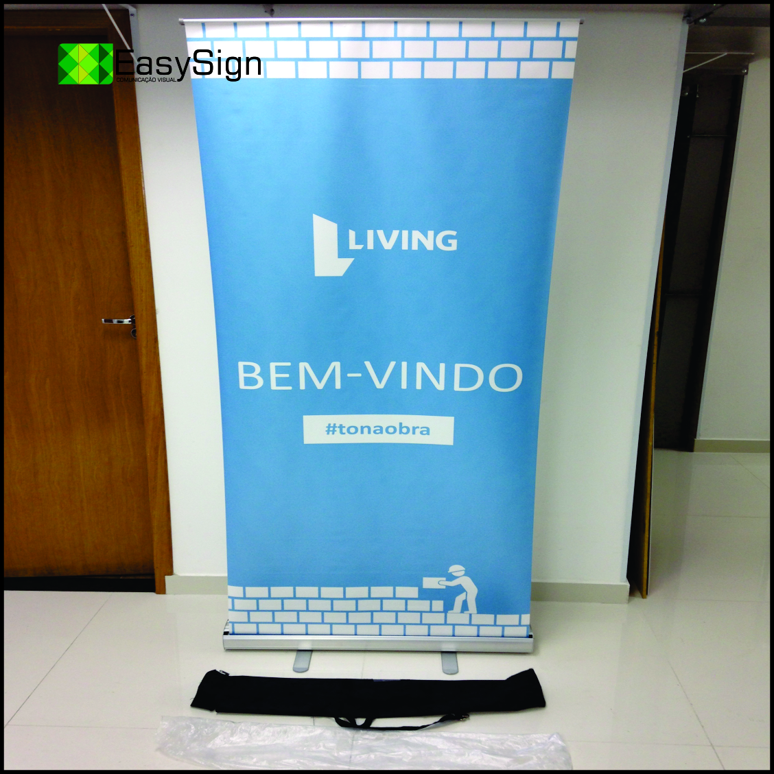 Suporte Banner Roll up 0,80x2,00m