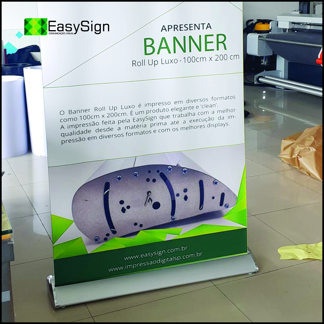 Suporte Banner Roll up Premium 1,00x2,00m