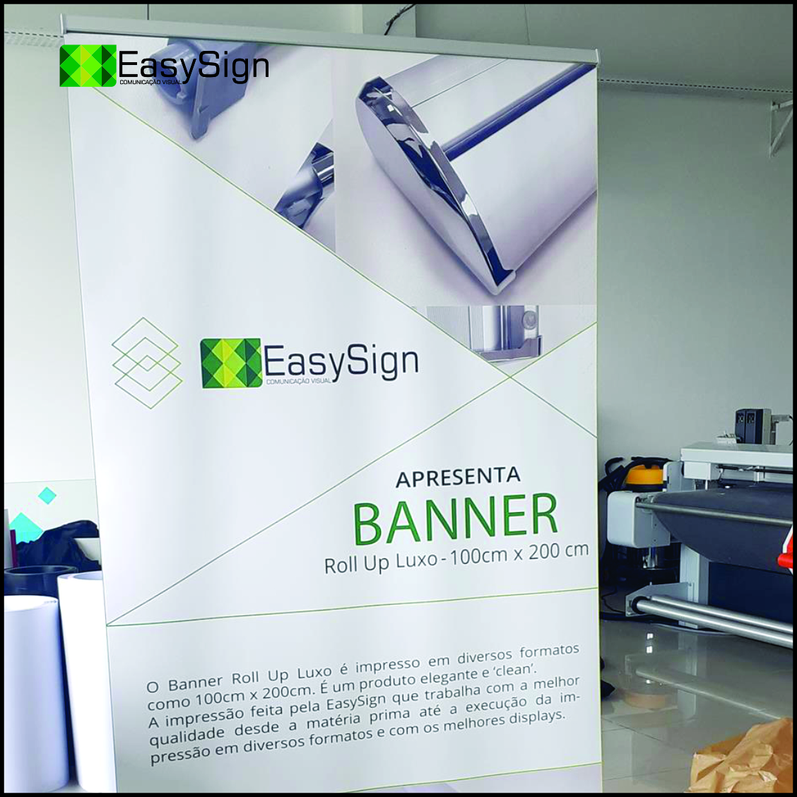 Suporte Banner Roll up 1,00x2,00m