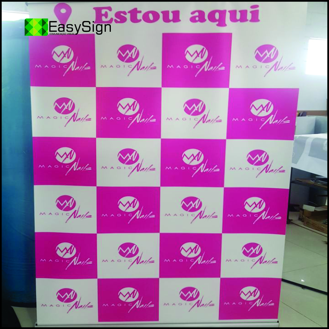 Suporte Banner Roll up 1,20x2,00m