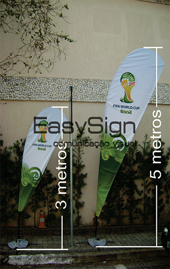 Tecido para Wind Banner “Base Eco-Solvente / Solvente / Látex”