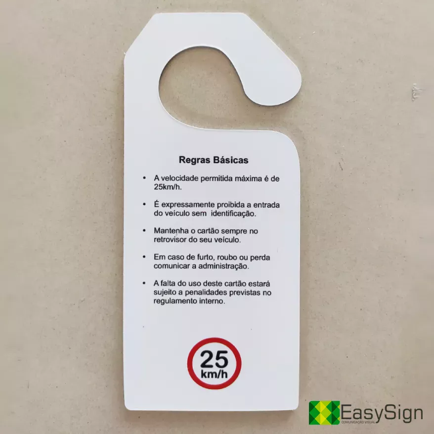 Display Retrovisor Personalizado Papel Triplex